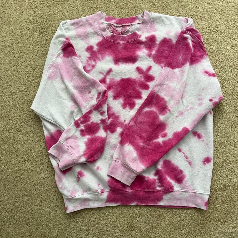 Urban Outfitters Pink Tie-Dye Sweatshirt